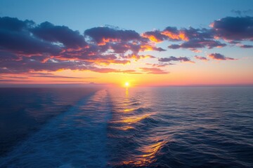 dawn at sea