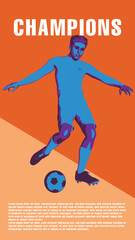 football player illustration template not ai image 