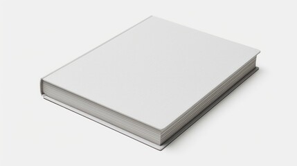 Thick white book cover for mockup design