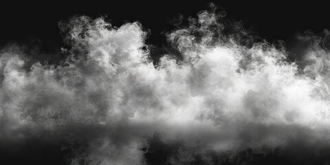 Black White  cloud smoky illustration.brush effect canvas element,liquid smoke rising,smoke exploding.reflection of neon mist or smog background of smoke vape.realistic illustration,design eleme