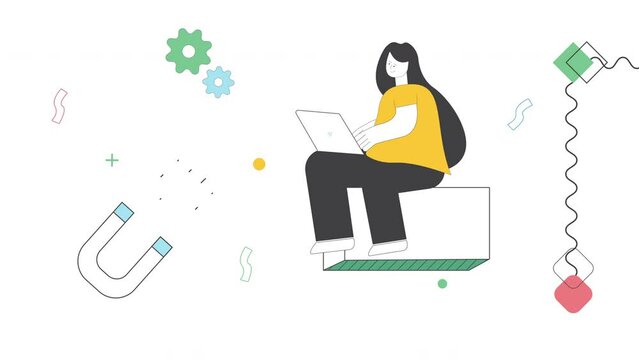 A dynamic animated motion video featuring a skilled female character excelling in customer service, client management and closing lucrative business deals. Perfect for your projects.