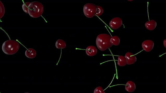 Falling Cherries with Alpha