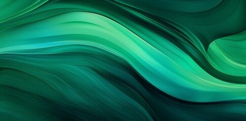 a green swirly wavy background