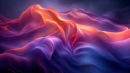 Fluid Neon Waves in Abstract Design