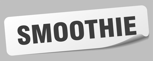 smoothie sticker. smoothie label