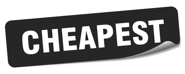 cheapest sticker. cheapest label