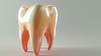 3D Rendering of a Tooth - Dental Health Concept