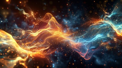 Abstract Energy Flow - Dynamic Light Waves