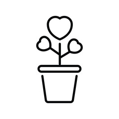plant icon with white background vector stock illustration