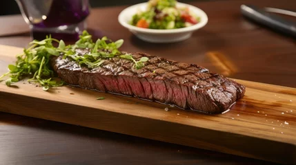 Zelfklevend Fotobehang tender flat iron steak © PikePicture