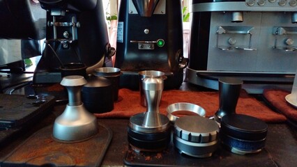 Fototapeta na wymiar Coffee making equipment