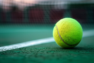 tennis ball on court
