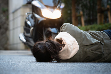 オートバイ交通事故