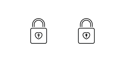 padlock icon with white background vector stock illustration