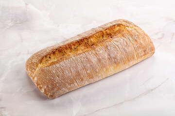 Italian ciabatta bread fresh and crust