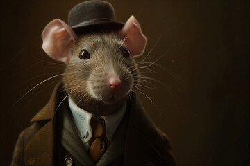 rat in a business suit