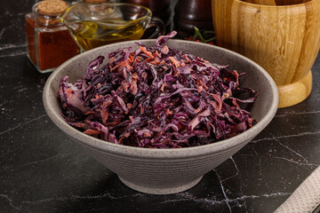 Coleslaw salad with cabbage and carrot