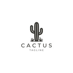Cactus logo vector icon design template