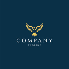 Fototapeta premium Bird logo design icon template