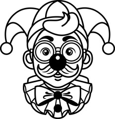 April fool day, joker Hat  icon