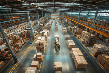 large warehouse, logistics hub