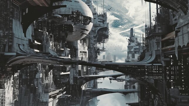 Futuristic metropolis.