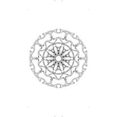 Indian Mandala For Colouring