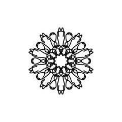 Indian Mandala For Colouring