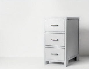 Filing cabinet on white background. office equipment.
