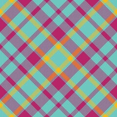 Plaid pattern vector. Check fabric texture. Seamless textile design for clothes, paper print.