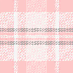 Check seamless background of pattern plaid fabric with a textile tartan texture vector.