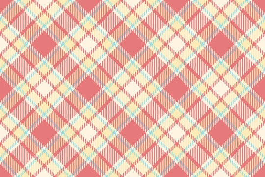 Textile background texture of vector seamless fabric with a pattern plaid tartan check.