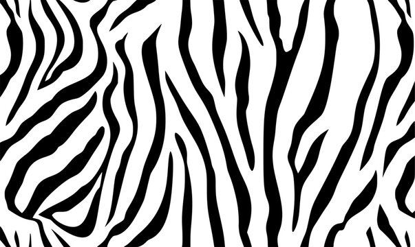 zebra skin seamless pattern vector, for wallpaper, background or patterns, fabric motifs