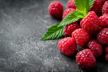 raspberries background