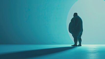 Greeting Card and Banner Design for World Obesity Day Background - obrazy, fototapety, plakaty