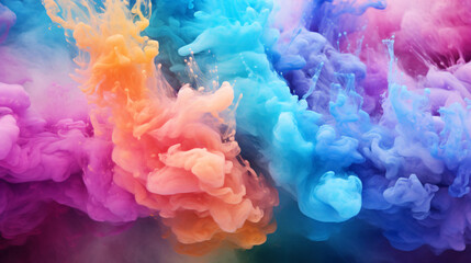 Multicolored clouds