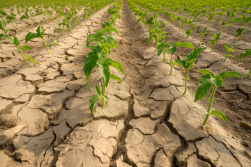 drought in the agricultural field