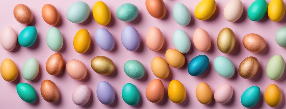 Colorful Assortment of Easter Eggs