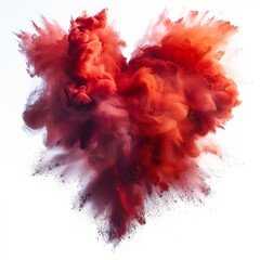 heart made of paint splashes