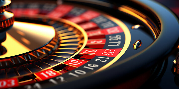 a closeup roulette table, Casino roulette