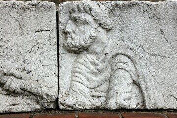 Archaeological artifacts found in the district are exhibited in Yalvaç Museum. Part of a sarcophagus exhibited in the museum.