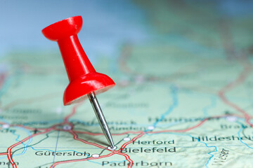 Bielefeld, Germany pin on map