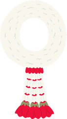Jasmine Flower Garland Asian Culture Illustration