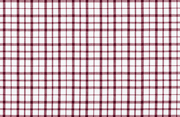 red white texture of factory fabric for tailoring, cotton checkered fabric