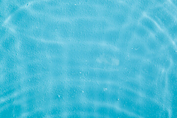 drops on water with circles on a blue background