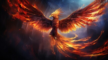 rebirth phoenix bird rising