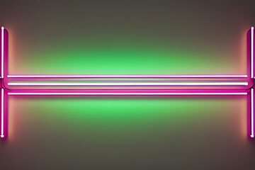 Fluorescent neon. Generative AI