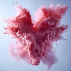 heart made of paint splashes