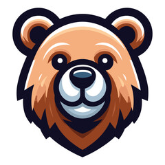 High quality logo head bear illustration 