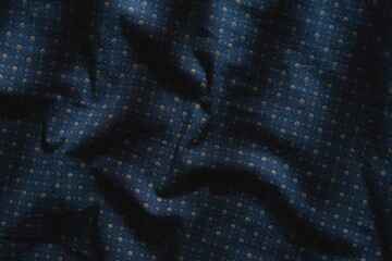 Abstract structure- wrinkles on the fabric. Textile-  simple dark background